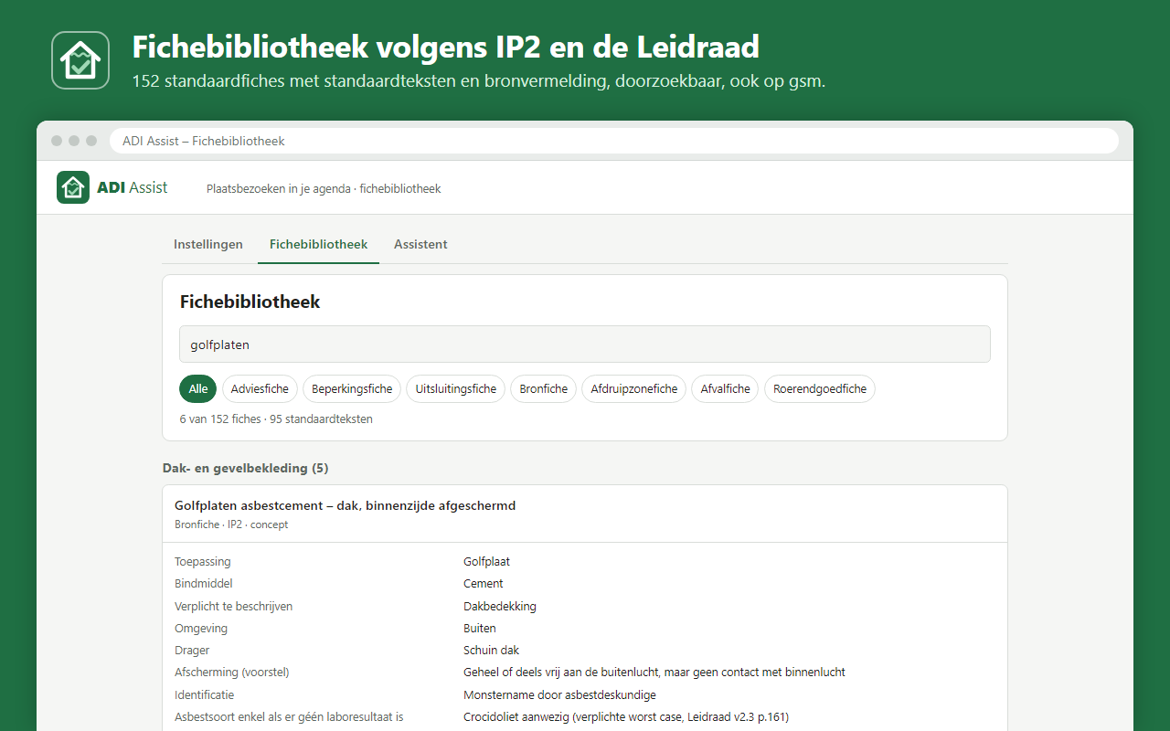De fichebibliotheek: standaardfiches volgens IP2.
